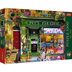 PUZZLE TREFL 1000 PREMIUM PLUS TEA TIME PARADISUL ANIMALELOR - Img 1