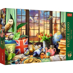 PUZZLE TREFL 1000 PREMIUM PLUS TEA TIME TOATE LUCRURILE BRITANICE - Img 1
