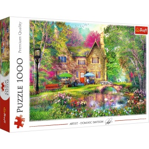 PUZZLE TREFL 1000 RAIUL DIN PADURE - Img 1