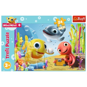 PUZZLE TREFL 24 MAXI PESTISORII FERICITI - Img 3