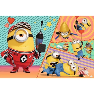 PUZZLE TREFL 4IN1 DESPICABLE ME 4 MINIONII TRAZNITI - Img 2