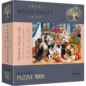 PUZZLE TREFL DIN LEMN 1000 PIESE ECHIPA DE CATEI - Img 1