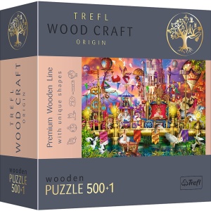 PUZZLE TREFL DIN LEMN 500+1 PIESE LUMEA MAGICA - Img 1