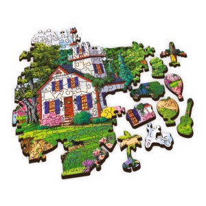 PUZZLE TREFL DIN LEMN 500+1 PIESE PORTUL IN TIMPUL VERII - Img 3