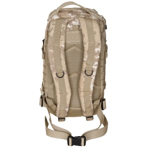 Rucsac modular Assault, 30 litri, multiple buzunare, compatibil sistem hidratare, camuflaj vegetato desert MFH - Img 2