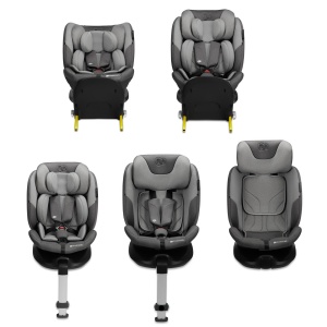 SCAUN AUTO KINDERKRAFT I-FIX, I-SIZE 40-150 CM, COOL GREY - Img 4