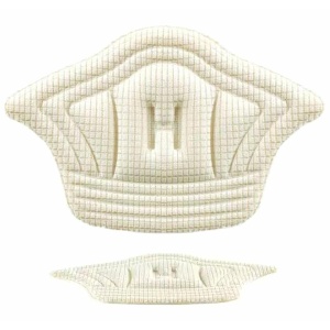 Set 10 buc. (5 seturi) de pernite protectie calcaie pentru incaltaminte, autoadezive, din spuma moale si material textil, culoare CREM - Img 2