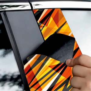 Set 2 stickere decorative pentru stalpii usilor, print autoadeziv de inalta rezolutie, dimensine 2 buc x 50 x 22 cm , cod: AVX-SSU-23 - Img 3