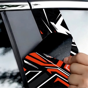 Set 2 stickere decorative pentru stalpii usilor, print autoadeziv de inalta rezolutie, dimensine 2 buc x 50 x 22 cm , cod: AVX-SSU-28 - Img 3