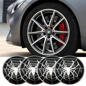 Set 4 buc. ornament central janta, model "Spider", diametru 5cm - Img 1