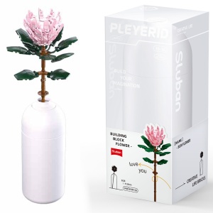 Set de Constructie Flowers, 219 piese, Protea Cynaroides - Sluban - Img 1