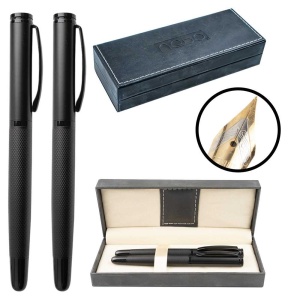 Set pix + stilou negru, etui negru - NEBO - Img 1