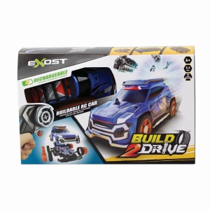 SILVERLIT EXOST BUILD 2 DRIVE MASINUTA RC ALBASTRA - Img 1