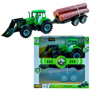 Tractor cu frictiune si remorca lemne - Img 1