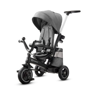TRICICLETA KINDERKRAFT EASYTWIST, PLATINUM GREY - Img 1
