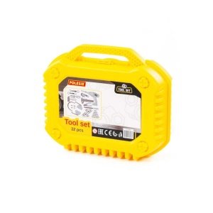 Unelte in gentuta, 32 piese/set, 32x19,5x26 cm - Polesie - Img 2