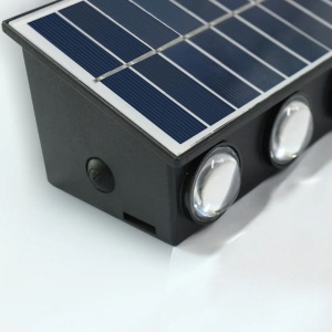 Aplica LED Exterior Solaris, 8 Surse de lumina, Lumina Calda, Negru - Img 3