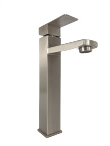 Baterie lavoar MIXXUS KUB-001-HIGH din otel inoxidabil, Monocomanda, Racorduri incluse - Img 3