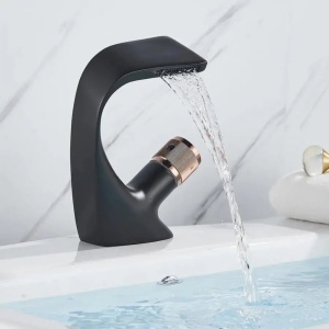 Baterie Lavoar Monocomanda Alama Sanitara Negru Racorduri incluse OD/2055 - Img 1