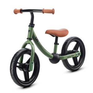 BICICLETA FARA PEDALE, KINDERKRAFT - 2WAY NEXT, PORTOCALIU, 12INCH, LIGHT GREEN - Img 1