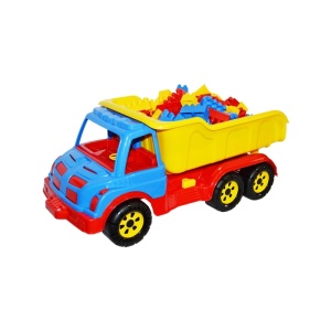 Camion plastic 60 cm + 80 cuburi - ROBENTOYS - Img 1