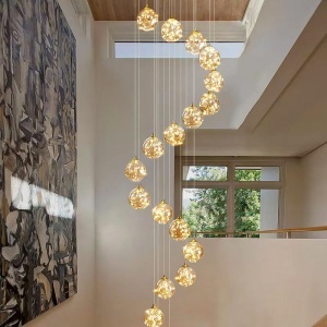 Candelabru Cristal LED KILKENNY Culmino, 144W, Lumina Neutra, Diametru 60cm, Auriu - Img 3