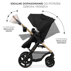 CARUCIOR 3 IN 1 KINDERKRAFT MOOV 2, NEGRU PUR - Img 4