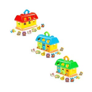 Casuta educativa + forme - My First Farm, 28x15x18cm, Polesie - Img 1