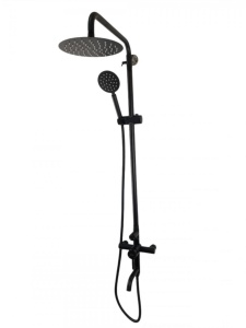 Coloana de dus Mixxus SUS-009-J NEGRU, 120 cm baterie si para, monocomanda, furtun flexibil - Img 4