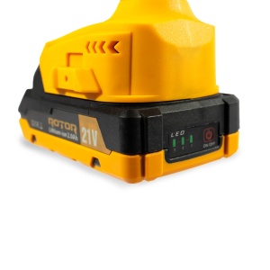 Fierastrau cu lant si acumulator ROTOR RMC21-8, 21V / 2Ah, Brushless , Ungere lanț , - Img 5