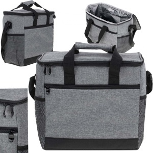 Geanta termoizolanta pentru picnic sau plaja, capacitate 16l, culoare Gri - Img 5