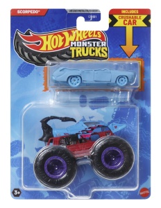 HOT WHEELS MONSTER TRUCK SI MASINUTA METALICA SCORPEDO - Img 1