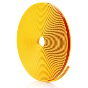 Inele de protectie si decor jante, adezive, din plastic flexibil - GALBEN - Img 2