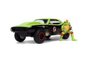 JADA MASINUTA METALICA TESTOASELE NINJA RAPHAEL CHEVY CAMARO 1:24 - Img 3