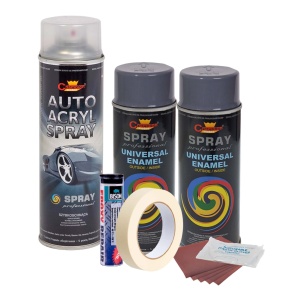 Kit complet reparatie si vopsire jante culoare Gri Inchis, V2 - Img 1