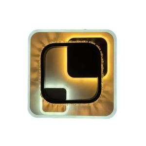 Lustra LED cu cristal ARIELLA 40W, Patrata, lumina Rece/Calda/Neutra, Negru - Img 3