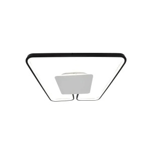 Lustra LED cu telecomanda ANKA 106W, lumina Calda/Neutra, Dimabila, Negru - Img 2