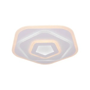Lustra LED cu telecomanda PENTAGON 59W, lumina Rece/Calda/Neutra, Alb - Img 3
