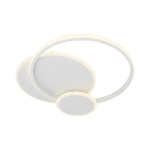 Lustra LED cu telecomanda SILVIAN, 58W, 3 Cercuri, lumina Rece/Calda/Neutra, Dimabila, Alb - Img 3