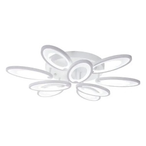 Lustra LED cu telecomanda SUNFLOWER 98W, 9 Elemente, lumina Rece/Calda/Neutra, Dimabila, Alb - Img 2