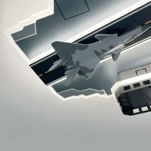 Lustra LED FIGHTER, 128W, lumina Rece/Calda/Neutra, Argintiu - Img 3