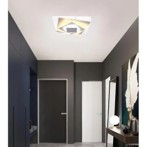 Lustra LED FLORENSIA, 30W, lumina Rece/Calda/Neutra, Alb - Img 2