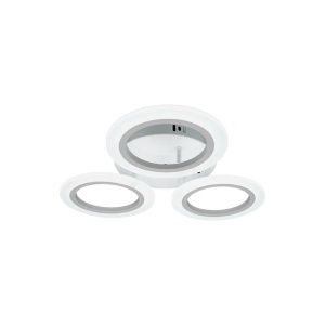 Lustra LED MARA 24W, 3 Cercuri, lumina Neutra, Alb - Img 3