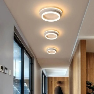 Lustra LED MODERNA 24W, Diametru 20cm, Rotunda, lumina Rece/Calda/Neutra, Alb - Img 1
