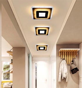 Lustra LED MORNIKA 14W, Diametru 25cm, Patrata, lumina Neutra, Alb - Img 2