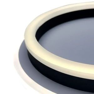 Lustra LED SOLENA ROTONDA 13W, Diametru 25cm, lumina Rece/Calda/Neutra, Alb Negru - Img 3