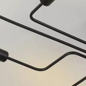 Lustra MODERNIST Hexa 6, 6x E27, Negru, Design Modern - Img 3