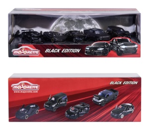 MAJORETTE SET 5 MASINUTE BLACK EDITION 2.0 GIFTPACK - Img 1