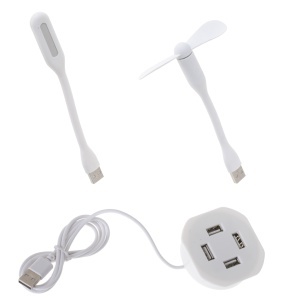 Masa pentru Laptop plianta din MDF, dimensiune 60 x 39,5 cm, cu USB, lampa si ventilator - Img 4