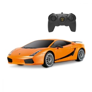 MASINA CU TELECOMANDA LAMBORGHINI PORTOCALIU CU SCARA 1 LA 24 - Img 1